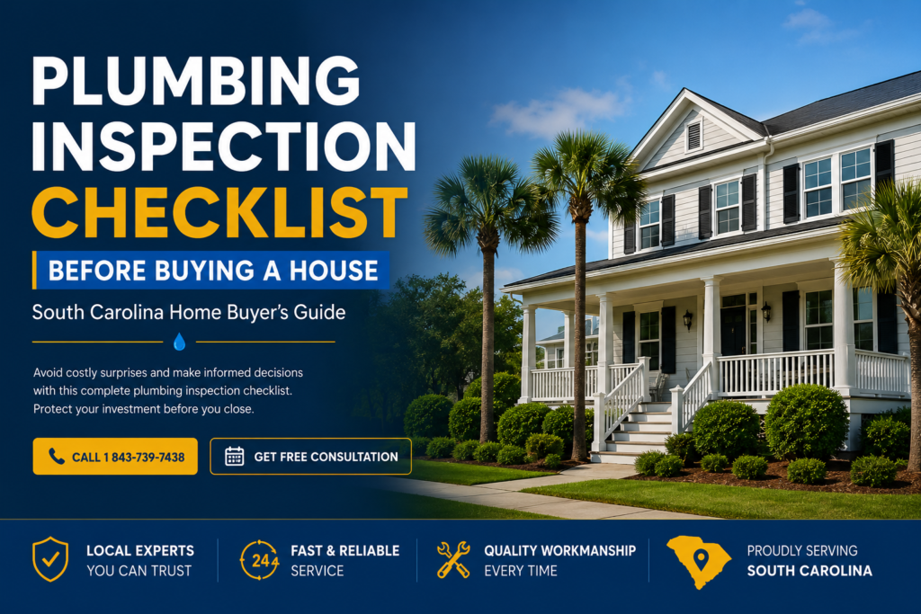 Plumbing Inspection Checklist Before Buying a House in South Carolina